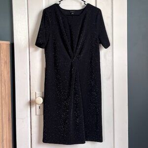 Ann Taylor Factory Black Shimmer Cocktail Dress